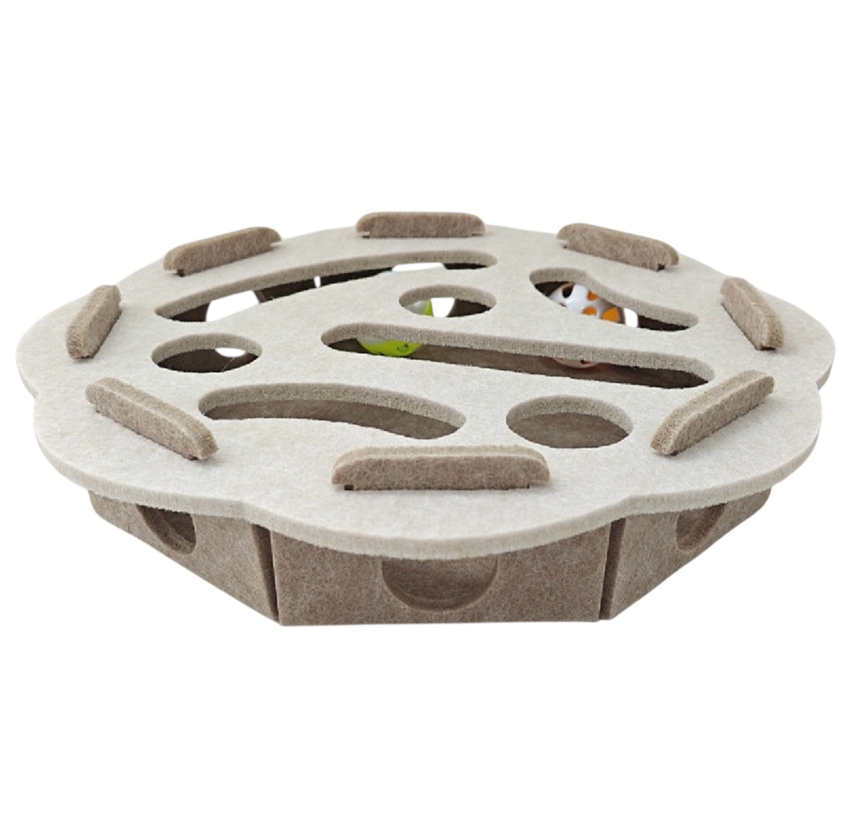 Interactive Felt Cat Maze Box