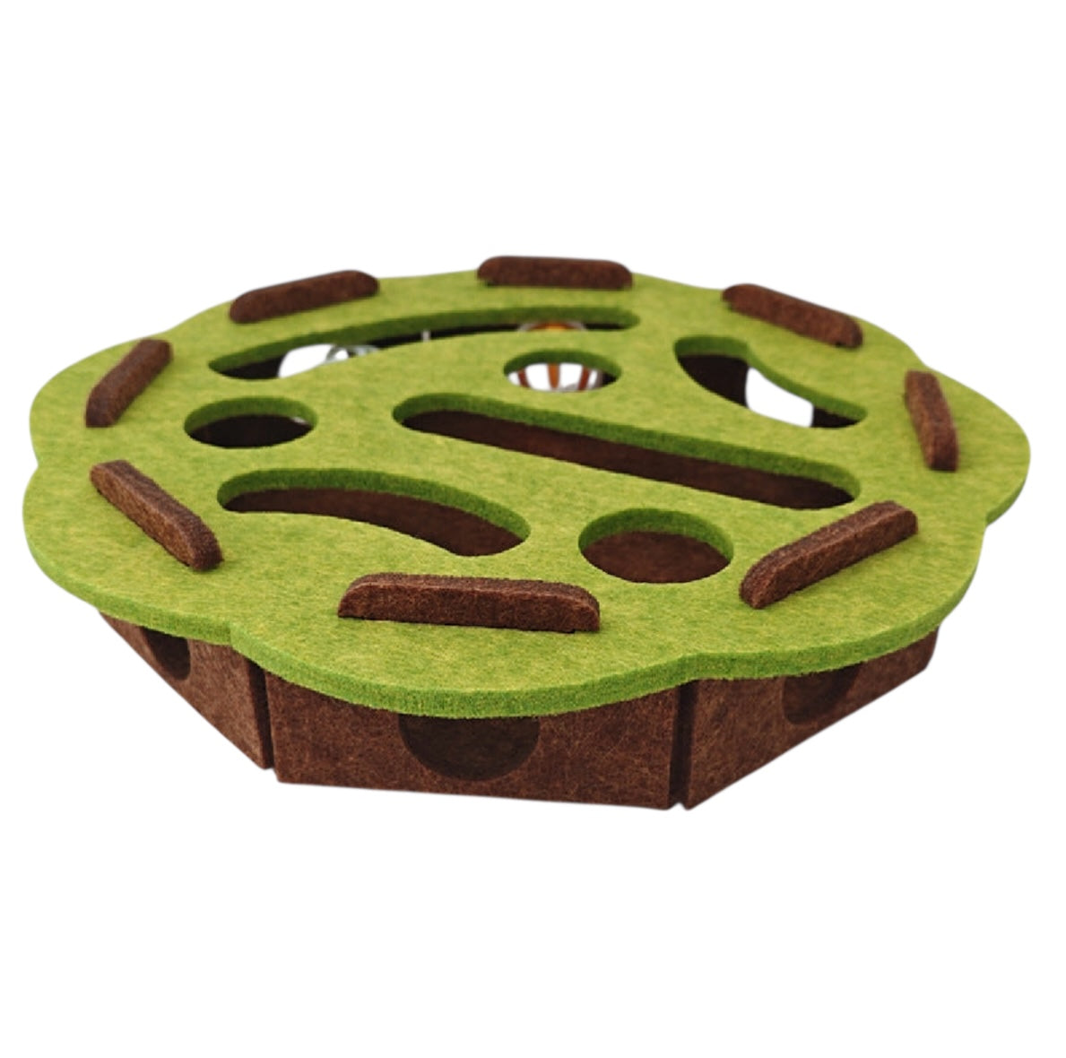 Interactive Felt Cat Maze Box