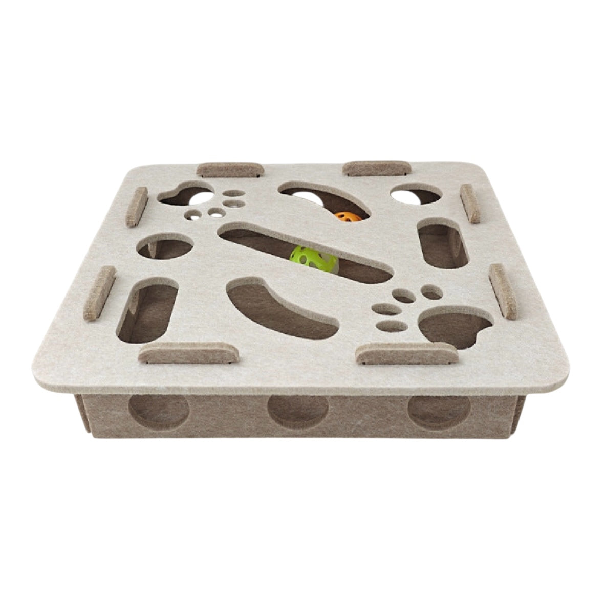 Interactive Felt Cat Maze Box