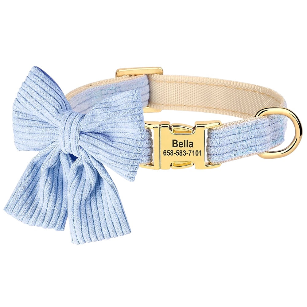 Personalized Ribbon Bow Collar